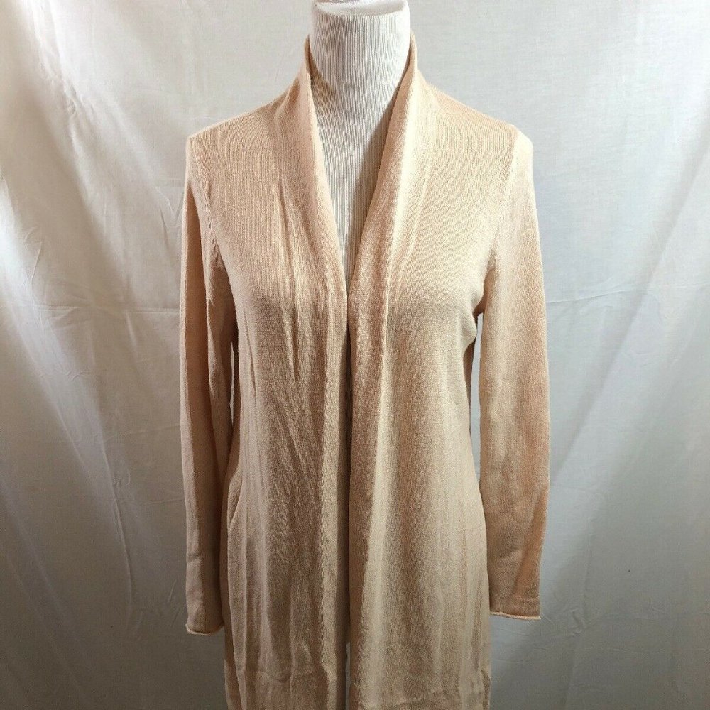Chico's peach open front sweater - Chico's size 1